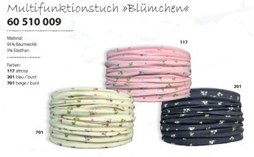 Multifunktionstuch Blümchen